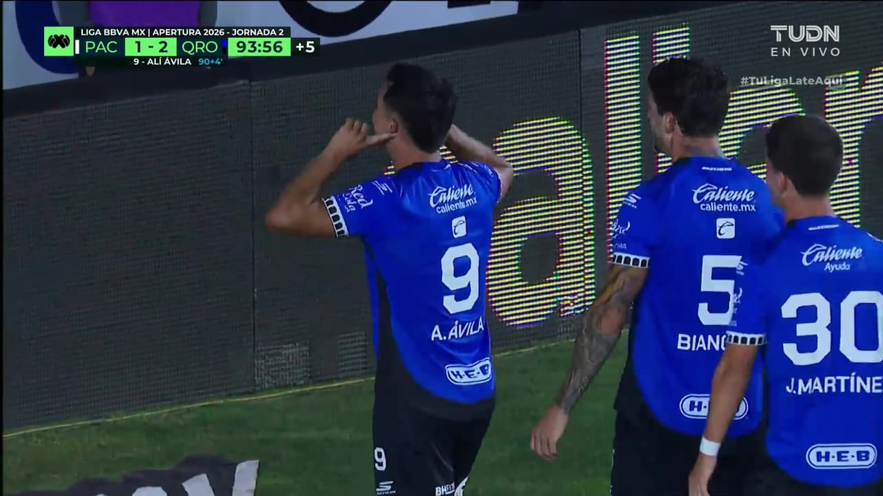 ¡Ali Ávila logra la remontada de Querétaro vs. Pachuca con doblete épico!