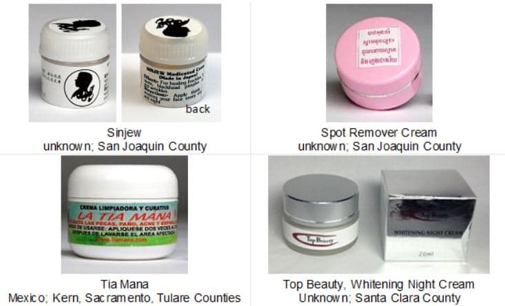 La mujer de Sacramento tenía más de 2,600 partes por millón después de haber usado la misma crema por mucho tiempo, de acuerdo con el Departamento de Salud. Cuando llegó a la sala de emergencia, sentía entumecimiento en las manos y los pies, una falta de equilibrio, y dificultad para concentrarse, todas síntomas de contaminación con mercurio.