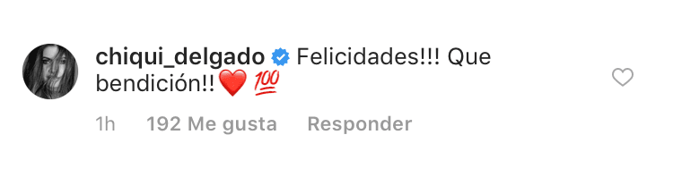 <b><a href="https://www.univision.com/temas/chiquinquira-delgado" target="_blank">Chiquinquirá Delgado</a></b> también dedicó un mensaje de felicitación a Joy.