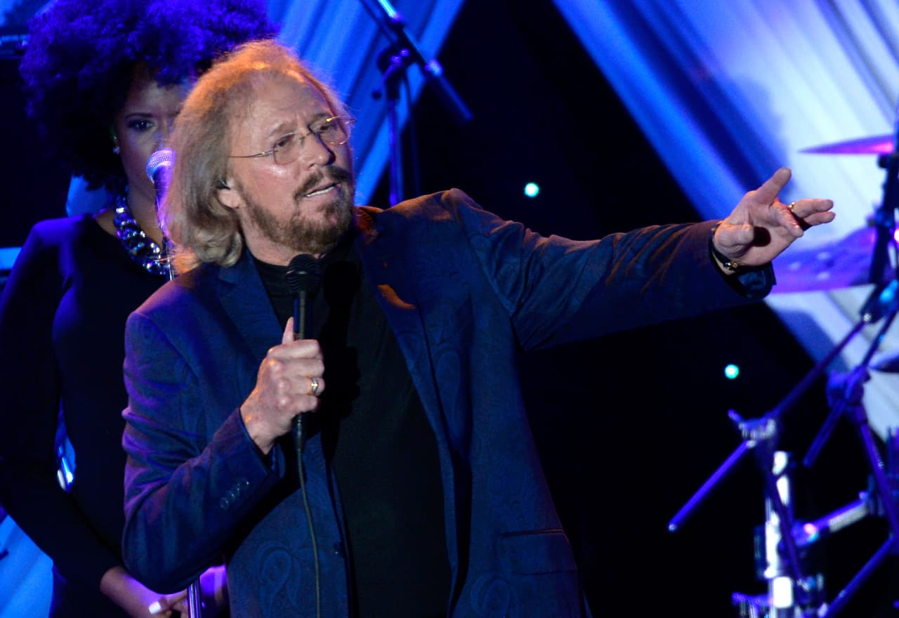 BARRY GIBB IS OFFICIALLY 'IN THE NOW'