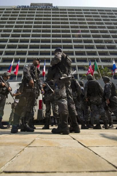 El 40 por ciento de los huéspedes del hotel eran extranjeros.