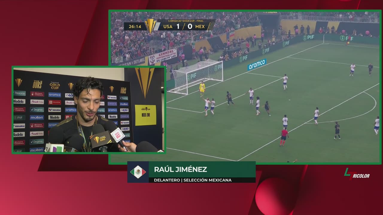 "El portero ni la vio": Raúl Jiménez reacciona a su golazo vs. Estados Unidos