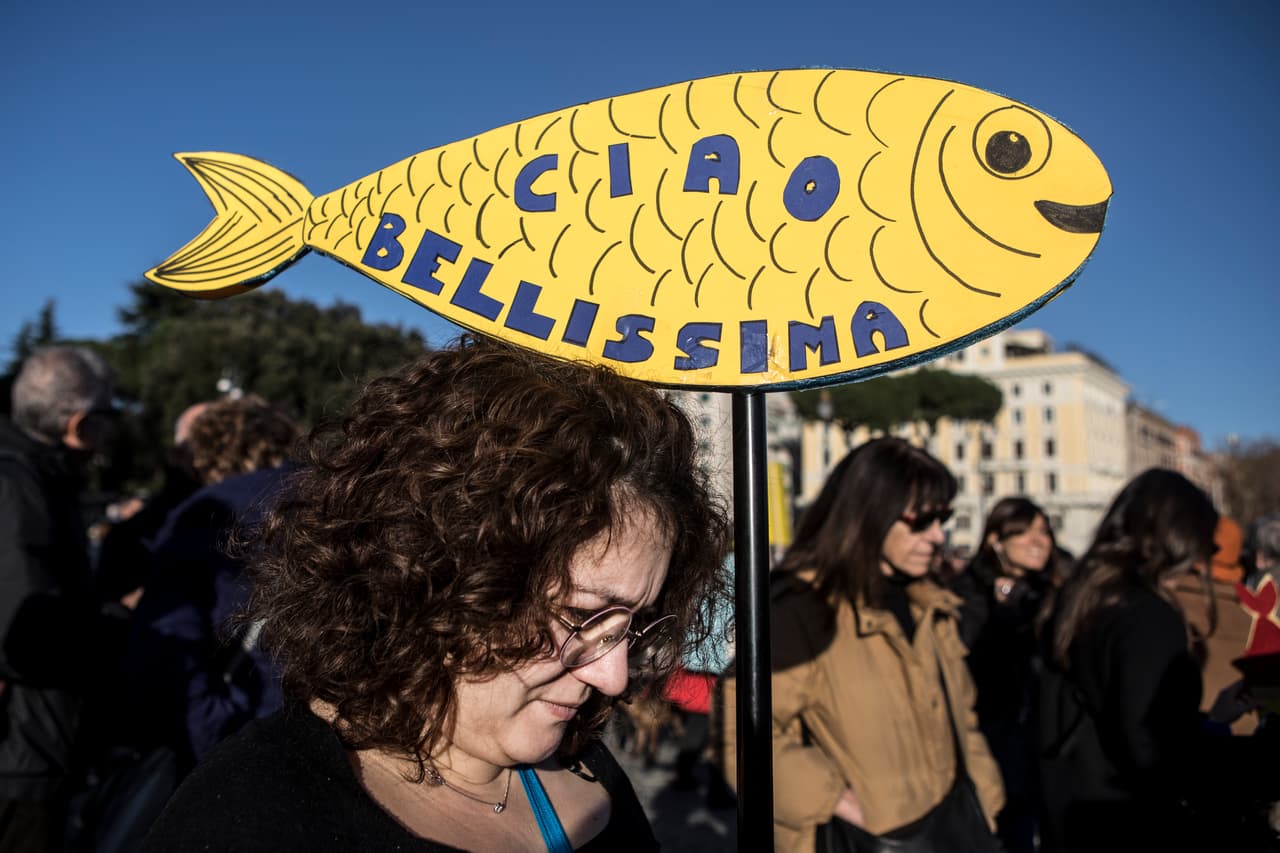 En las manifestaciones de los "sardinistas" hay gente de toda inclinación política, unida en su rechazo al "fascismo" que temen que está dominando la vida política nacional.