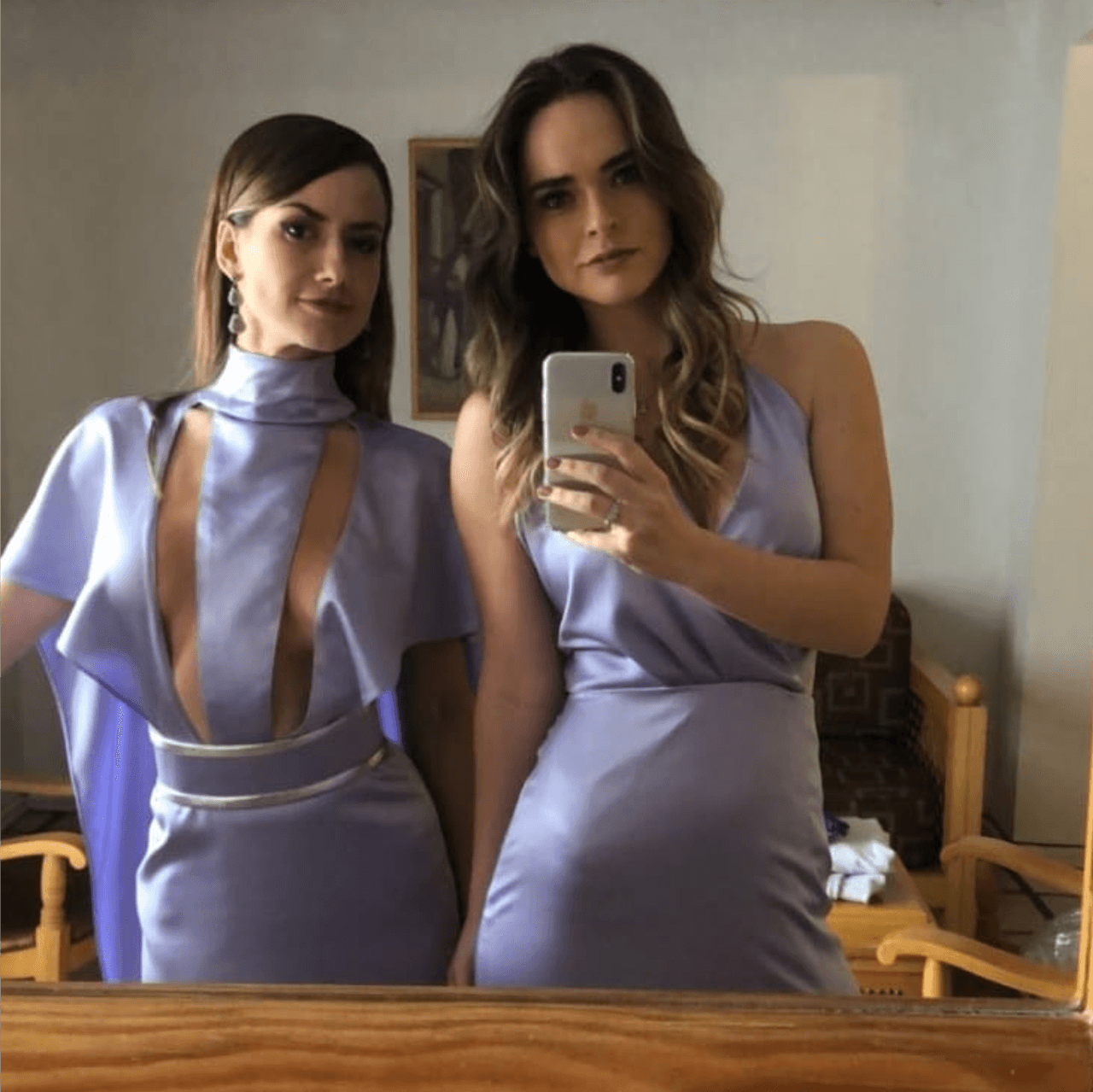 Altair Jarabo y Fabiola Guajardo fueron parte del grupo de madrinas de honor en el enlace de la actriz. Con las dos artistas trabajó en el 2015 en la novela 'Pasión y Poder'.