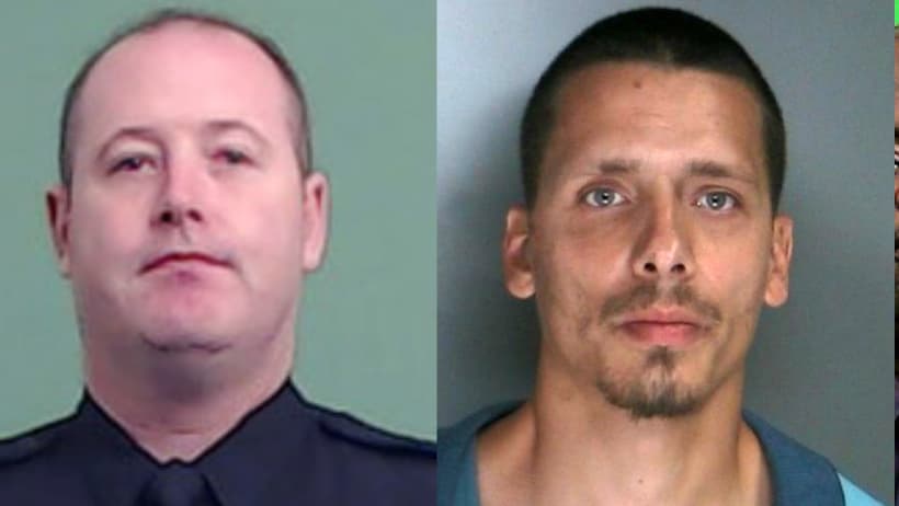 El sargento Paul Tuozzolo, izquierda, perdió la vida al detener a Manuel Rosales, quien también falleció este viernes luego de que le disparara a este oficial y a otros en El Bronx.