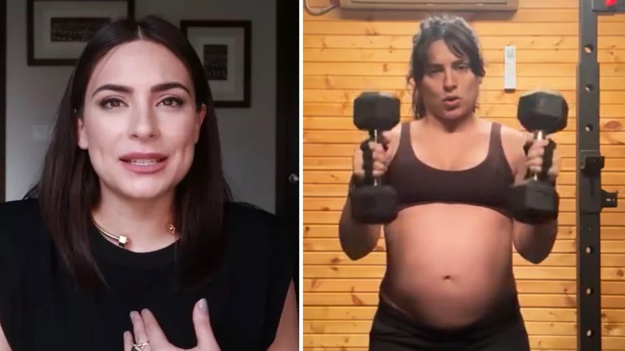 Ana Brenda Contreras entrena con pesas a sus 7 meses de embarazo y le llueven críticas: así responde