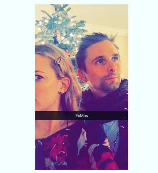 ¿Cuáles problemas? Kate Hudson pasó la Nochebuena con su ex, Matt Bellamy.