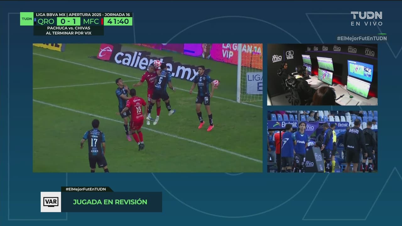 ¡Le anulan gol a los Cañoneros! Mano dentro del área es revisada por el VAR