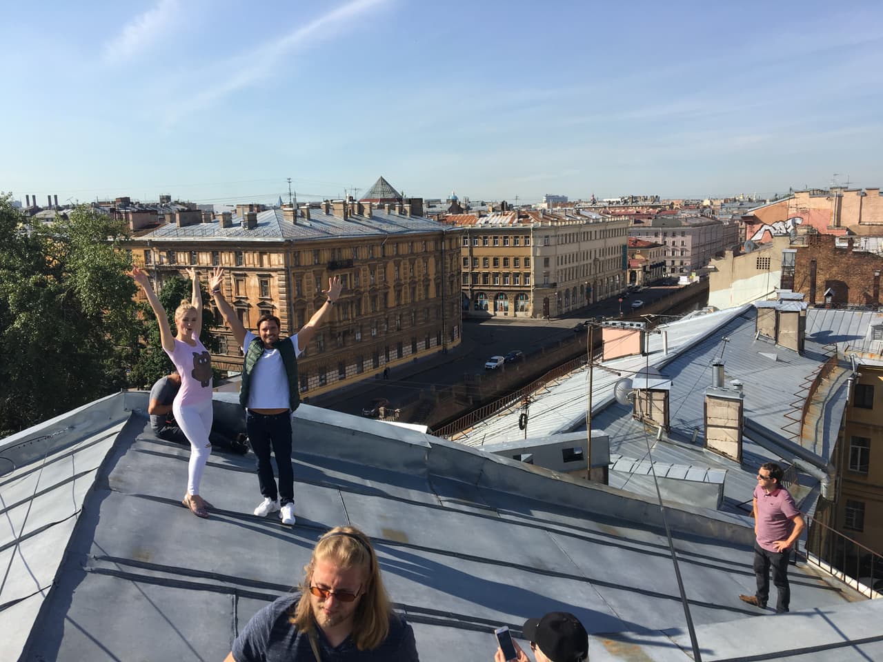 Lo llevó a conocer Moscú desde las alturas.