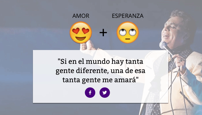 Interactivo: dime cómo te sientes y Juan Gabriel le pone letra