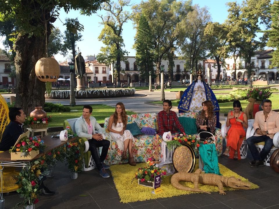 Todo listo para la transmisión del programa.