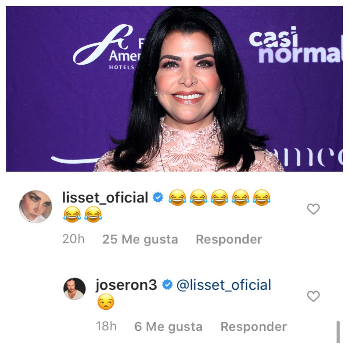 Hasta Lisset se burló de él. 
<br>