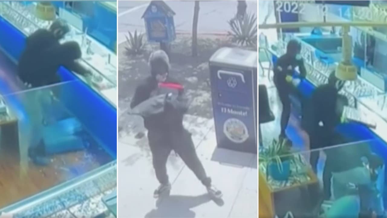 A martillazos atacan a trabajadores y roban cerca de 1 millón de dólares de joyería en El Monte