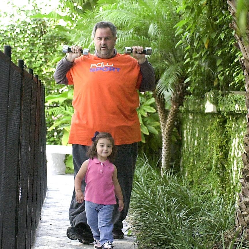 Y es que desde que era muy pequeña, Mia ha motivado a su papá a realizar ejercicio y procurar mantenerse en forma.