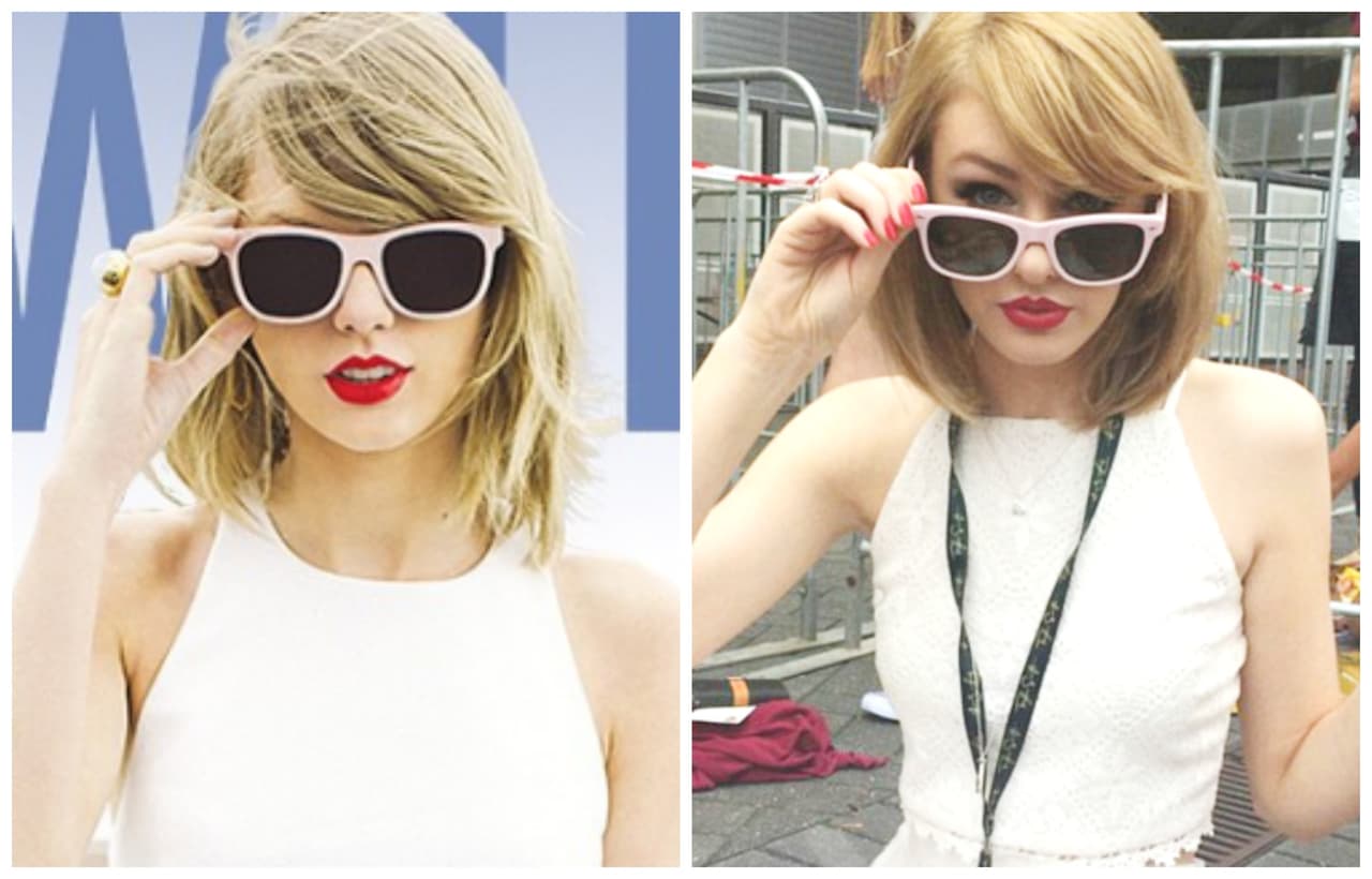 OMG! Hace unos meses Taylor conoció a su doble en Australia y tienen un parecido increíble, ¡Checa las fotos!