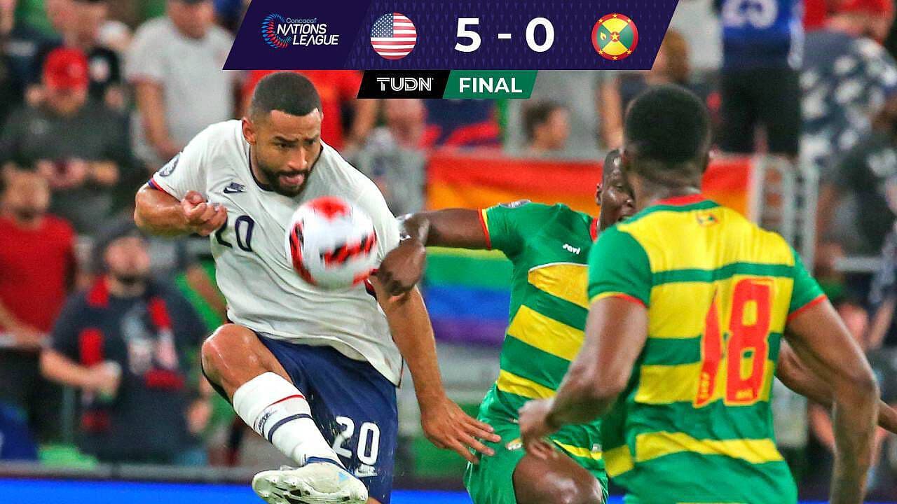 Resumen | Ferreira salió fino y Team USA golea 5-0 a Granada en Austin