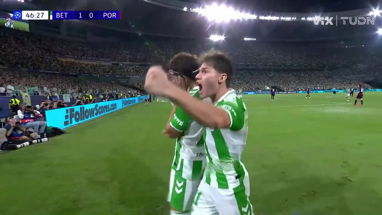 Gol Del Real Betis, Gol de Abde Ezzalzouli, Real Betis vs. Porto, 1-0