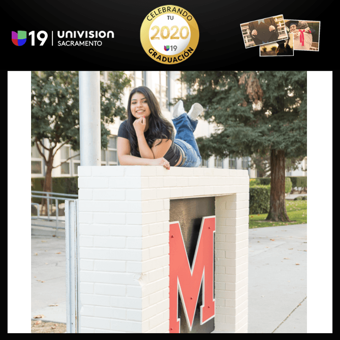 <b>Jazmine</b>
<br>
<i>Modesto High School</i>
<br>"Quiero darle muchas gracias a mis papás y abuelitos por todo su apoyo. Ahora voy por el próximo paso, una carrera de enfermera".