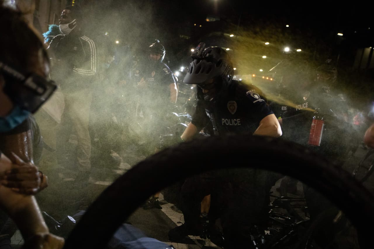 Los manifestantes tomaron las calles de Charlotte el fin de semana en protesta a la Convención Republicana.