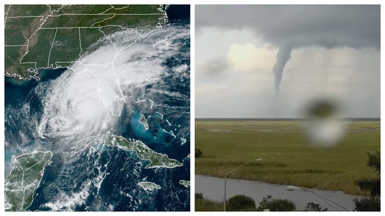 Huracán Milton: video capta el momento en que un tornado toca tierra en Broward 