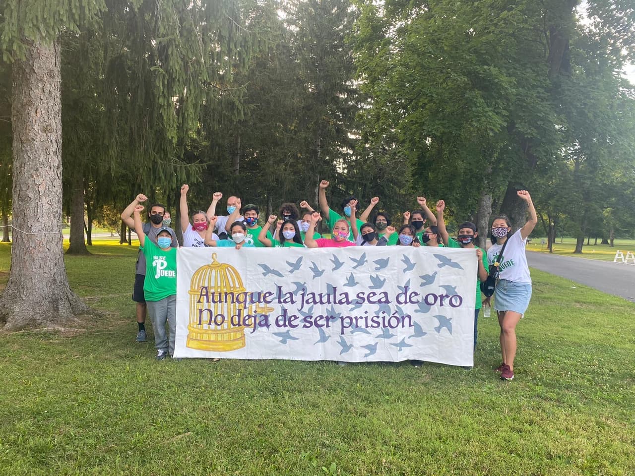 Activistas reclaman orden de liberación de emergencia para los inmigrantes detenidos en el centro Berks 