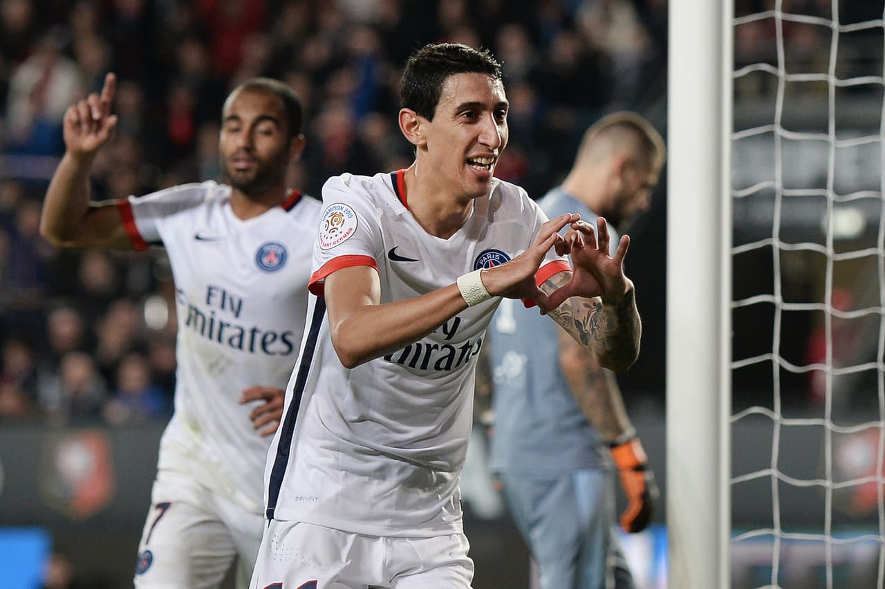 París Saint-Germain se escapa como líder con gol de Di María frente al Stade Rennais