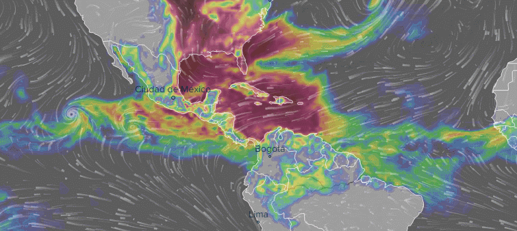 Mira los vientos, las lluvias y el calor del planeta en este mapa animado