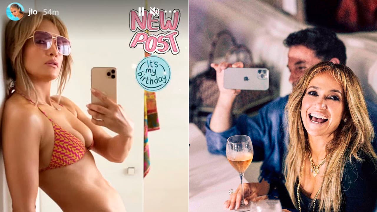 📸 Bikinazo, figura de infarto y besos con Ben Affleck: así celebró Jennifer Lopez sus 52 años