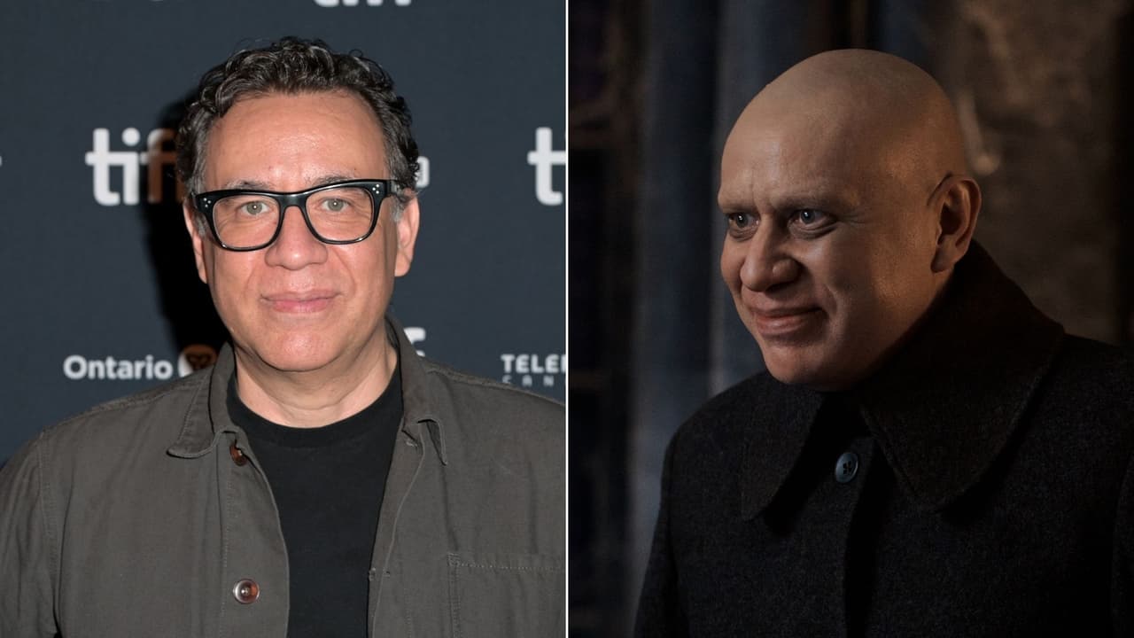 Fred Armisen es el tío Lucas (Fester) Addams en ‘Wednesday’
<br>