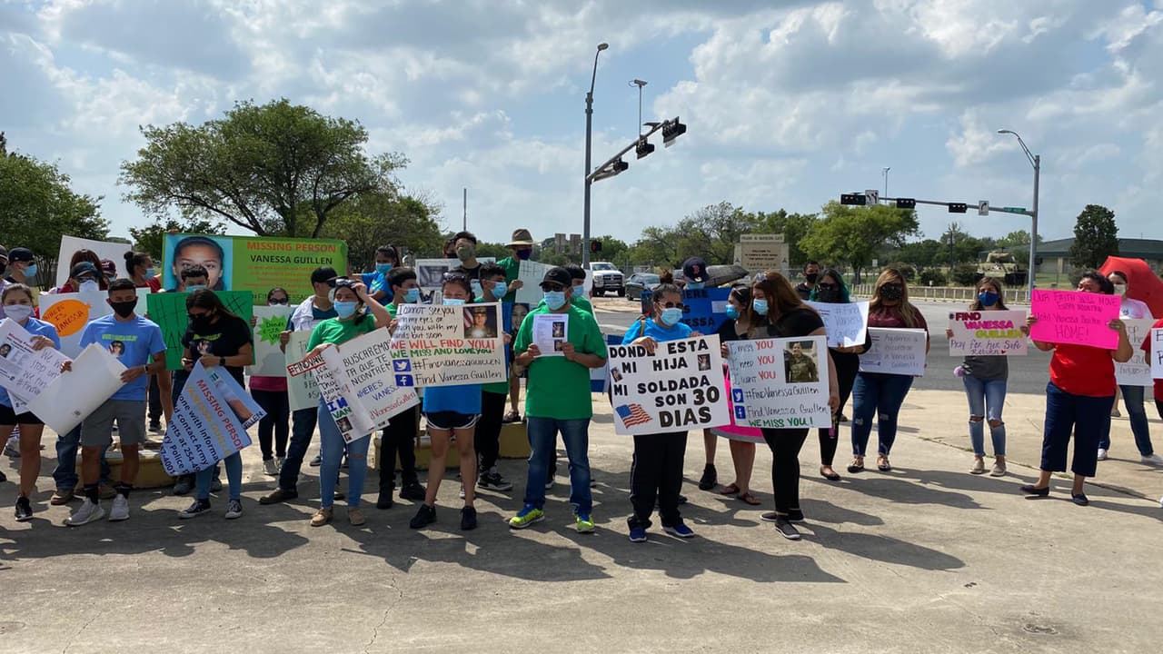 El viernes 22 de mayo se llevó a cabo una protesta pacífica en Killeen, Texas para exigir información sobre el paradero de la joven.
