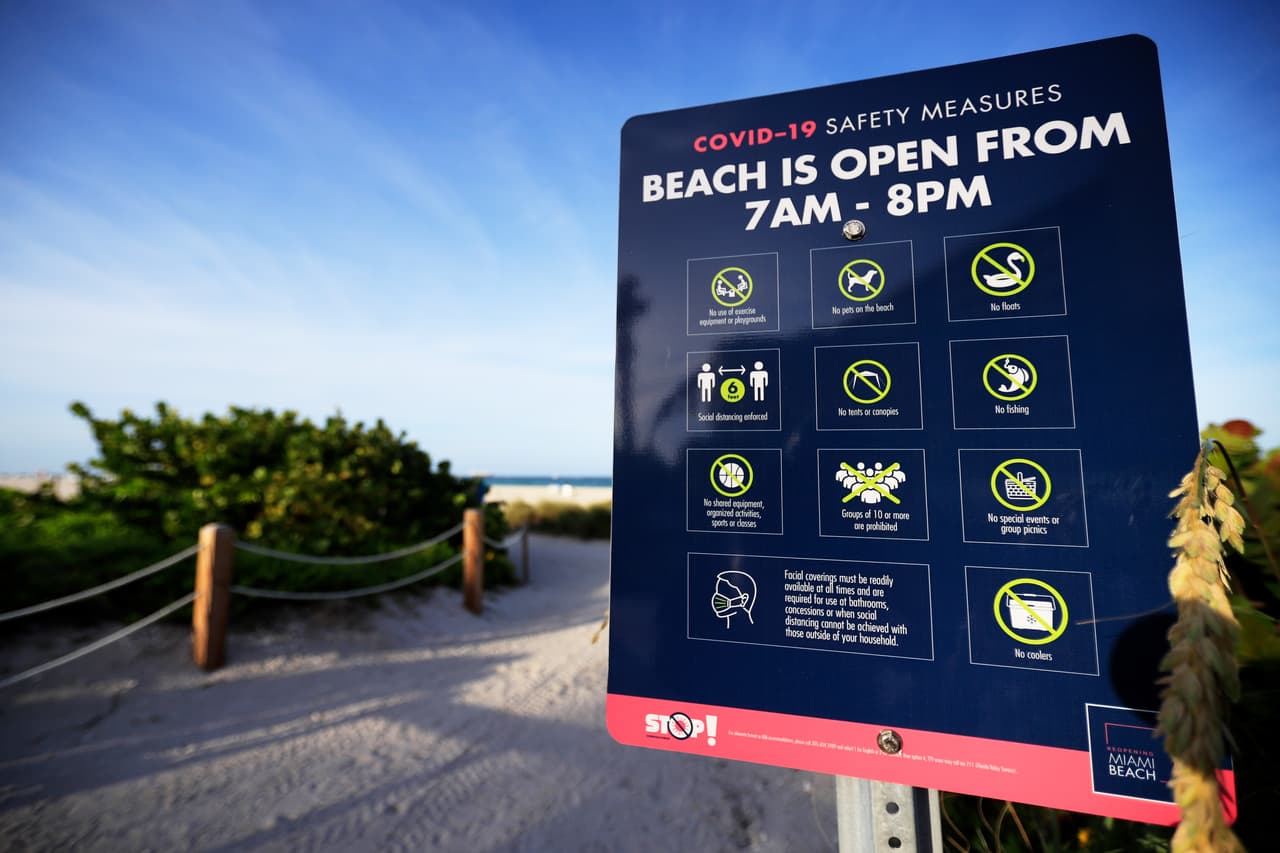 Estas son las reglas para visitar las playas de Miami-Dade en la reapertura
