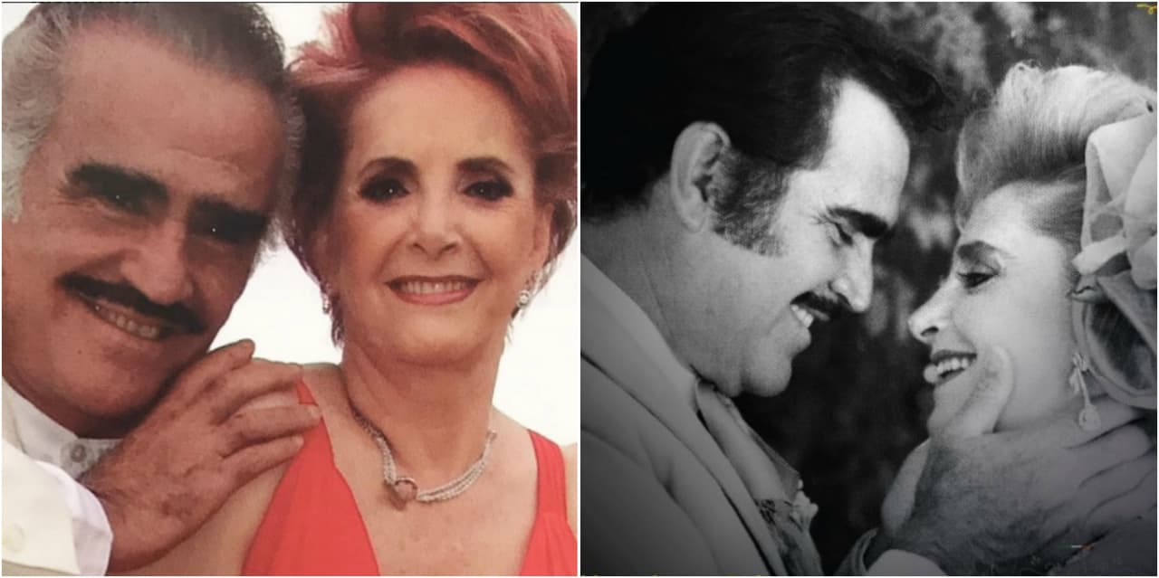 Vicente Fernández felicita a Doña Cuquita por su cumpleaños