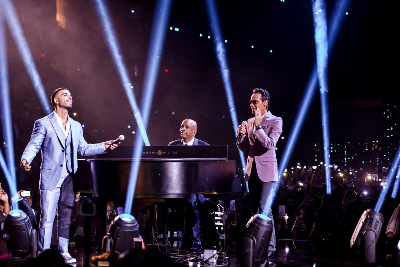 Luis Figueroa interpretó junto Marc Anthony y Sergio George el romántico tema, ‘Flor Pálida’, del fallecido cantautor Polo Montañez.