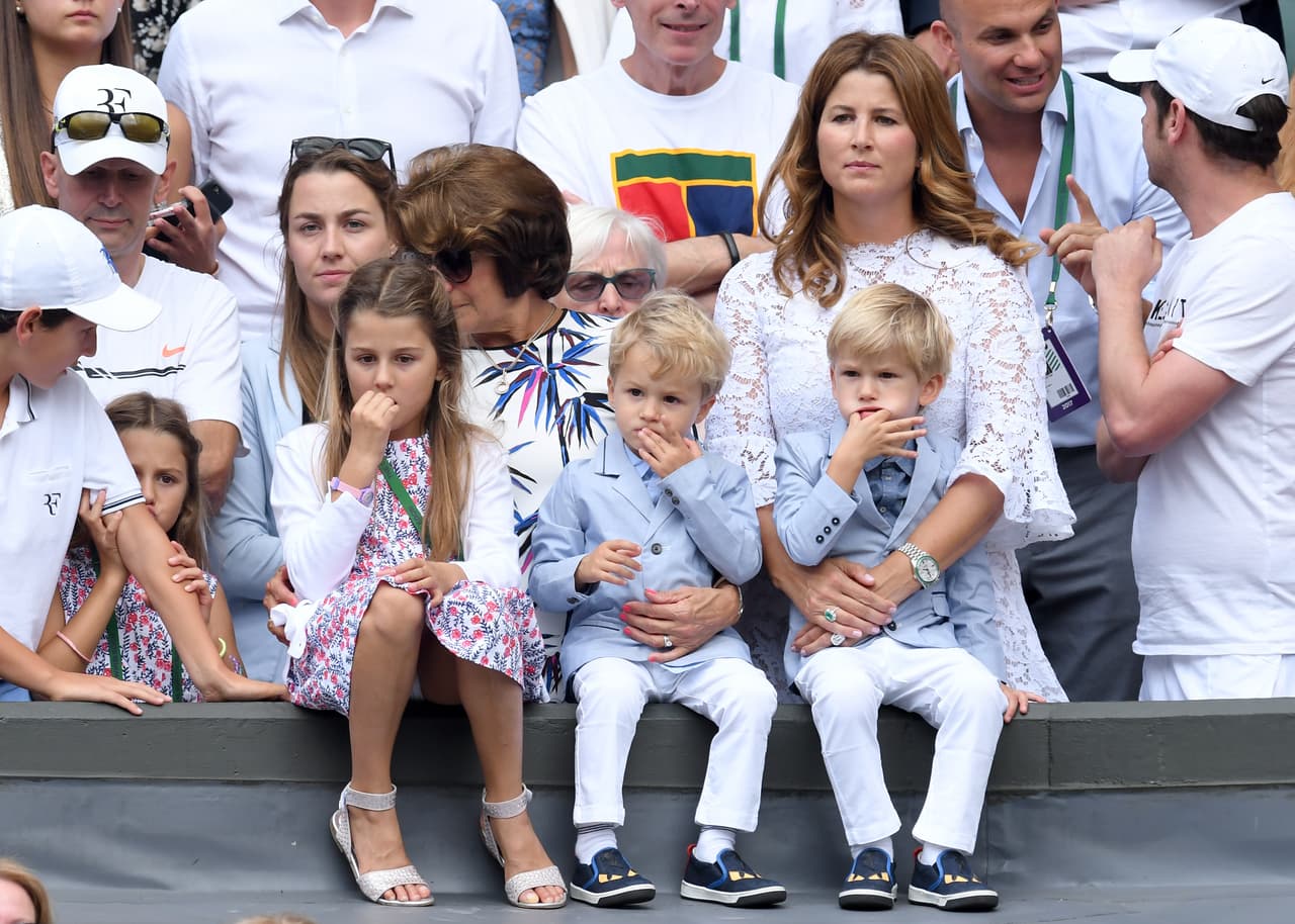 Toda la familia de Federer estuvo presente en el All England Club