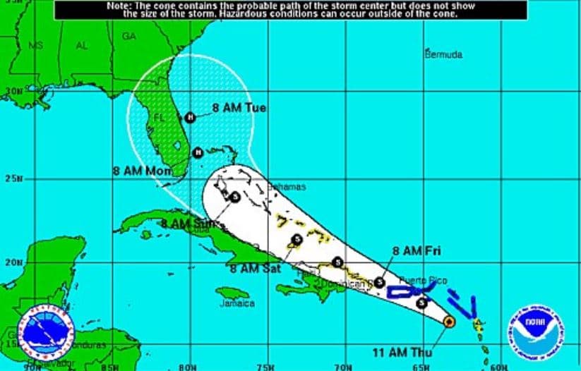 La tormenta Erika se fortalece antes de llegar a Puerto Rico: La isla bajo agua