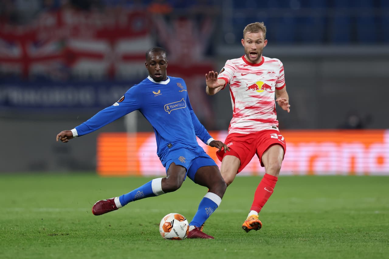 RB Leipzig se llevó una mínima ventaja ante Rangers en la Ida de la Semifinal de la UEFA Europa League.