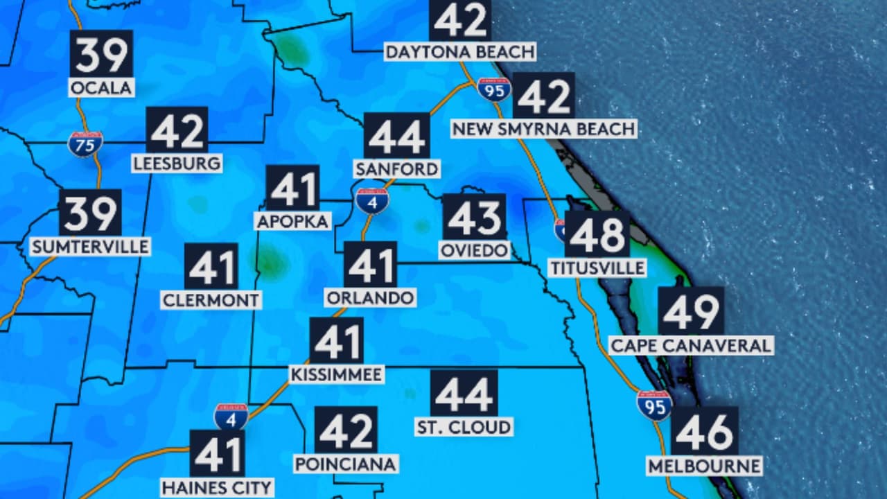 ¡Con frío! Así amaneceremos este fin de semana en Florida Central