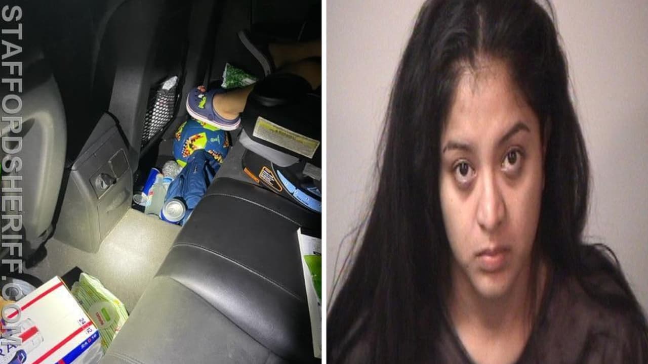 Hallan a un niño de 2 años rodeado de latas de cerveza en el auto de una mujer detenida por DUI en Stafford