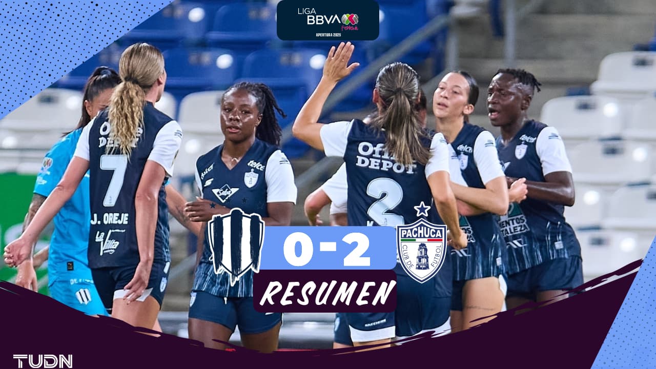 Pachuca vence a Monterrey y pelea el liderato de Liga MX Femenil