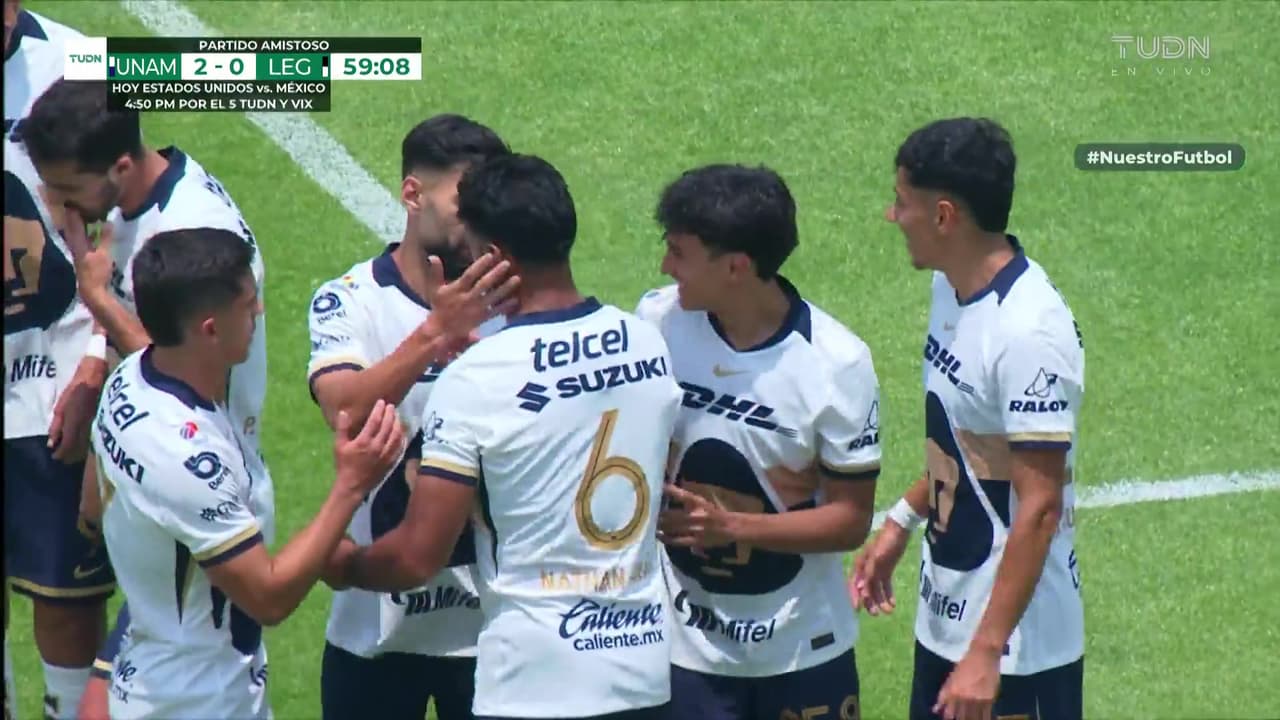 ¡Gol de Pumas! Nathan Silva aprovecha el bombón de pase y define de crack