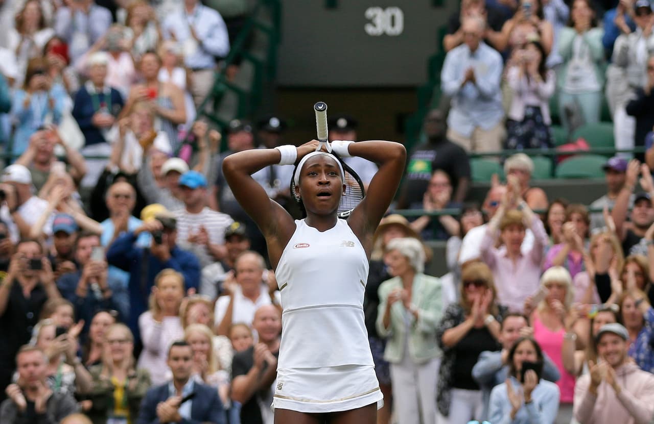 Gauff saltó a la fama al eliminar a Venus Williams en la primera ronda de Wimbledon