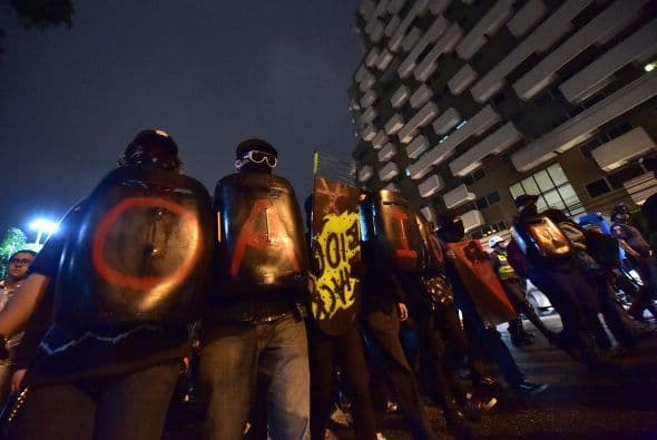 Y otras manifestaciones que no han parado son las que se oponen a la realización de la Copa del Mundo en Brasil, este verano.