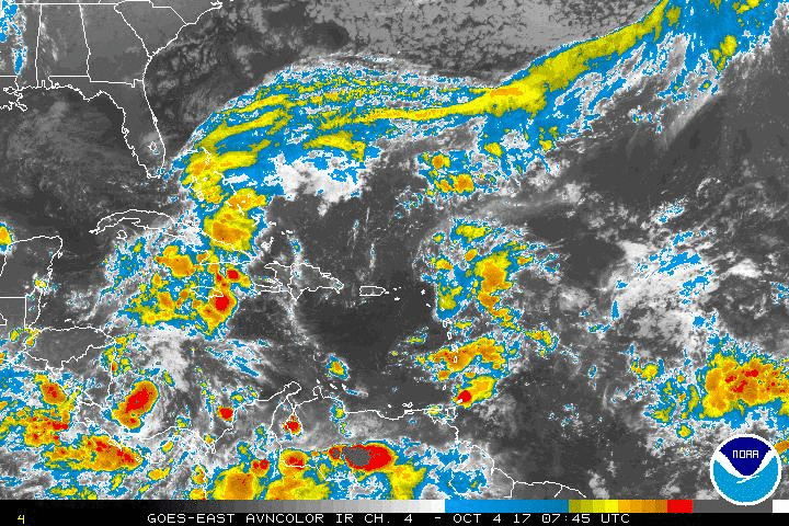 El Centro Nacional de Huracanes informó la formación de la depresión tropical número 16 en el Mar Caribe.
