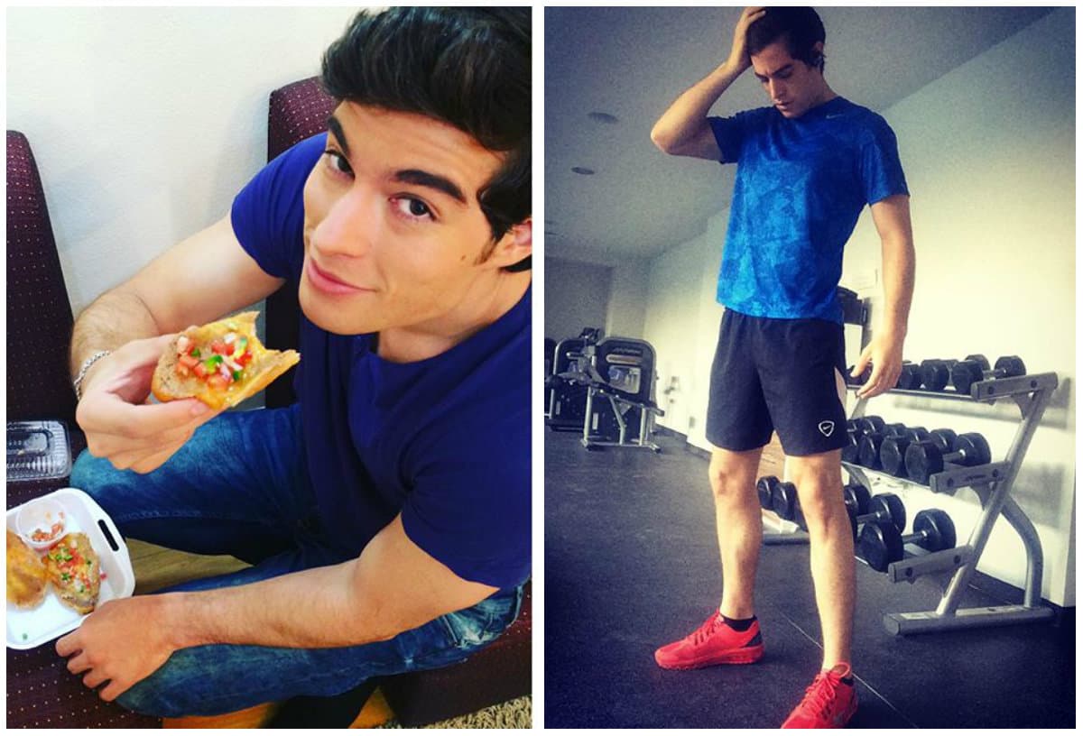 Danilo es una muestra que su cuerpo no está peleado con su gusto por la comida.