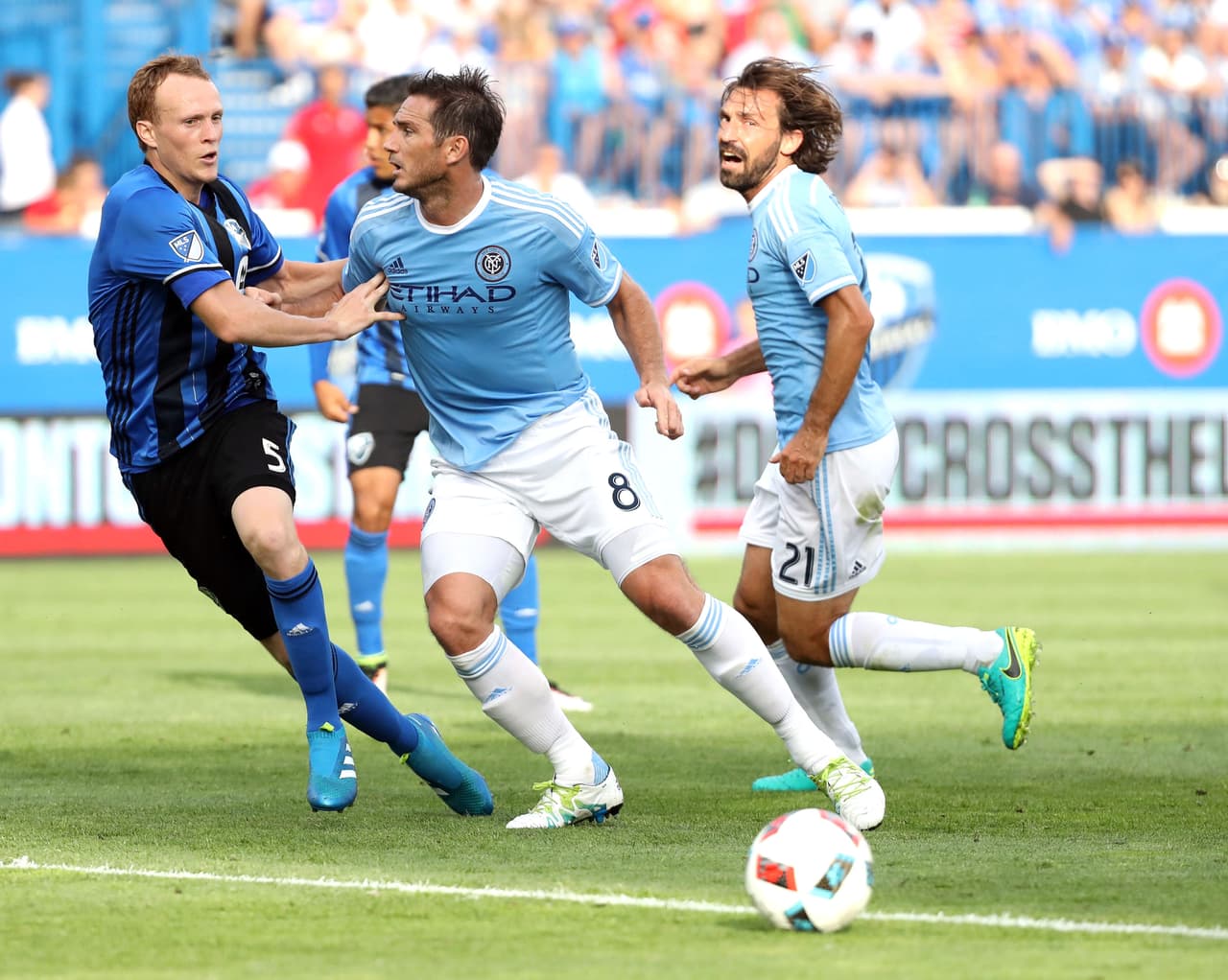 Lampard, Pirlo y Gerrard dan frutos un año después de su llegada a la Major League Soccer