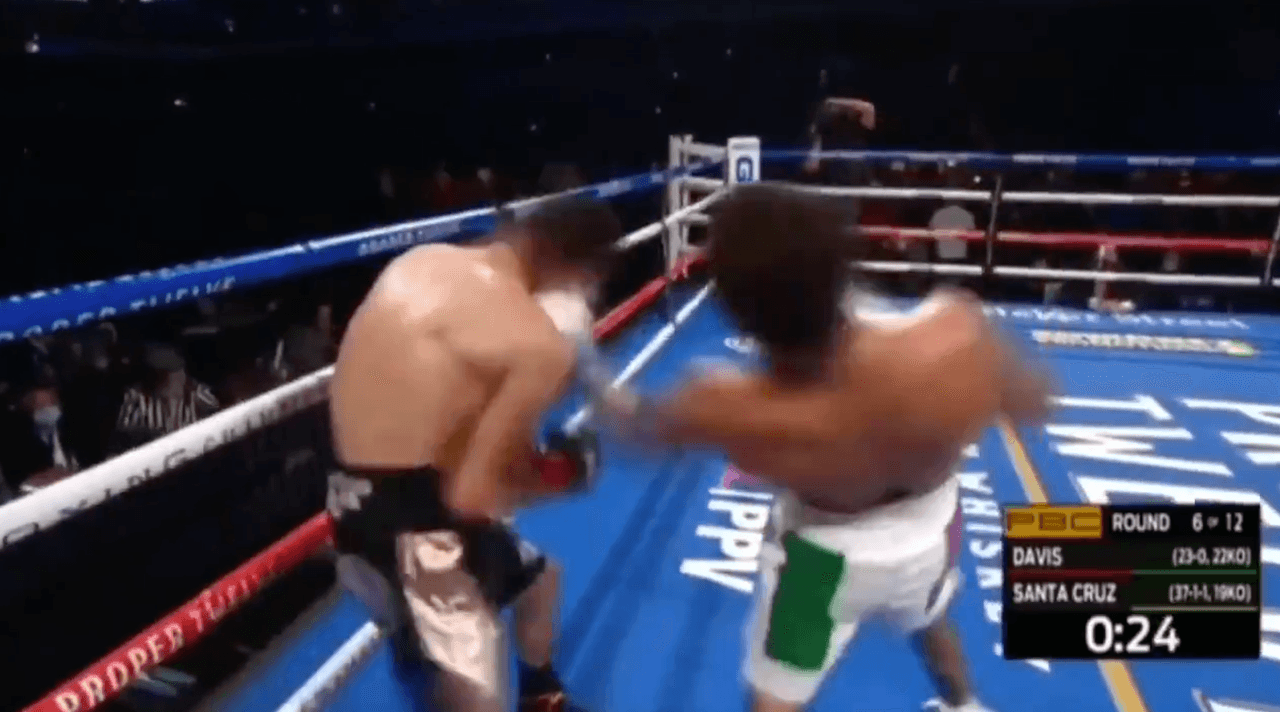 Las impactantes imágenes del uppercot que mandó a la lona al mexicano. | El nocaut del año le otorgó a Gervonta Davis el cinturón superpluma de la AMB, además de conservar su título del mismo organismo, pero en la categoría ligero.