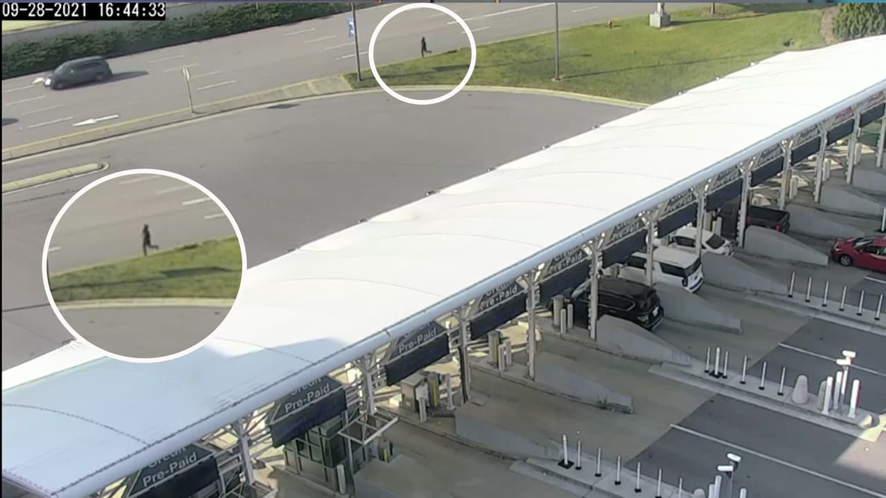  Video muestra a persona de interés en intento de robo en el Aeropuerto RDU 