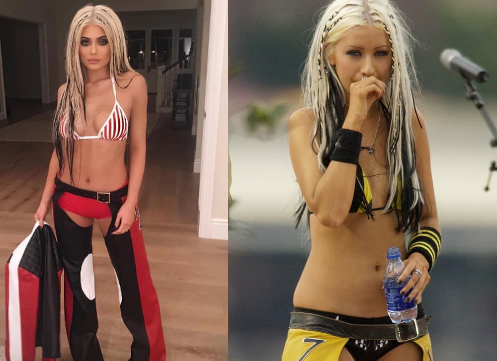 A Christina Aguilera le encantó tanto el parecido que hasta reposteó su foto. Y vaya que sí se parecen, a la izquierda es Kylie y a la derecha una foto de Christina Aguilera en aquellos años.