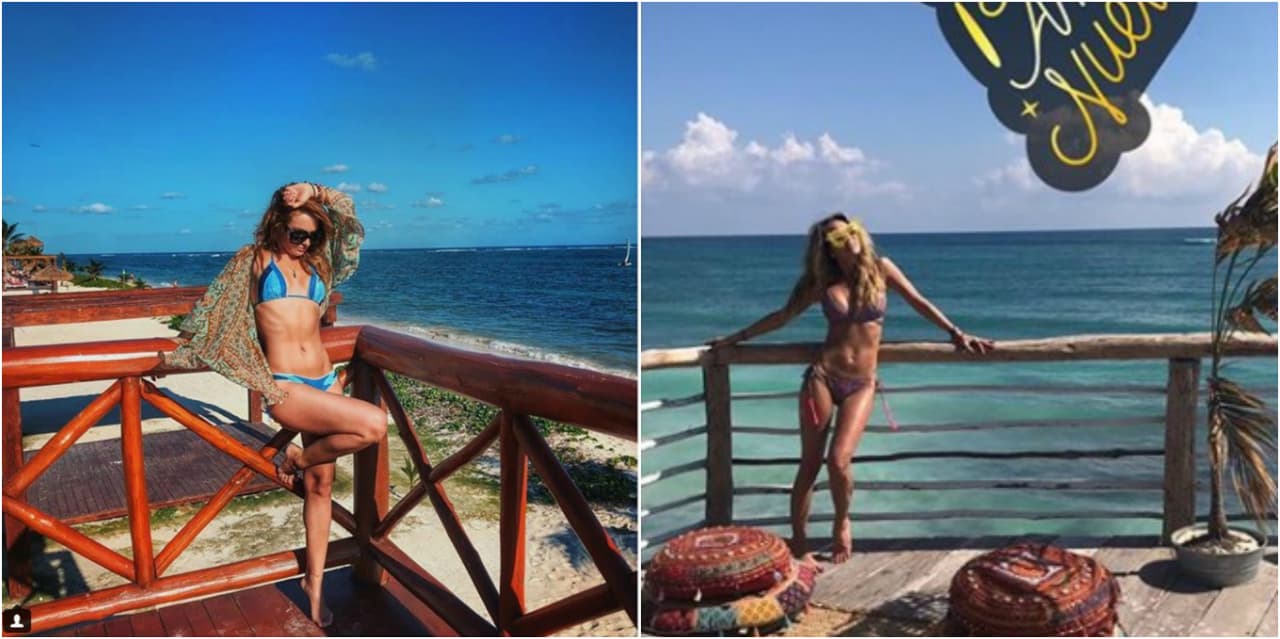 Geraldine Bazán e Irina Baeva tienen más en común de lo que imaginábamos, comenzando por el amor que ambas comparten por el sol, la arena y el mar. Las dos actrices despidieron el año –por separado– en Cancún, al suroeste mexicano, y hasta su manera de posar en las fotografías y los lugares visitados son muy parecidos.
