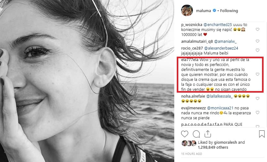 “Se ve natural, pero diferencia grande” es alguno de los comentarios que se lee al igual que: “Woww y uno va al perfil de la novia y todo es perfección, definitivamente la gente muestra lo que quiere mostrar”, son algunos de los comentarios que se leen.